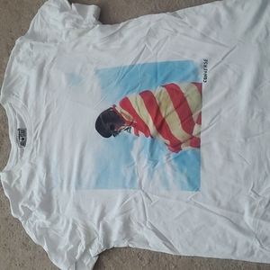 Girl wrapped in Flag Tee